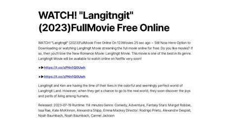 langitngit free watch online|Langitngit (2023) .